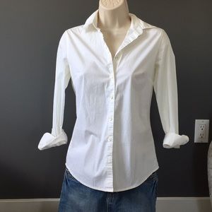 J Crew white blouse